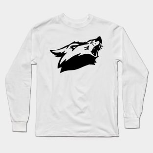 wolf yell Long Sleeve T-Shirt